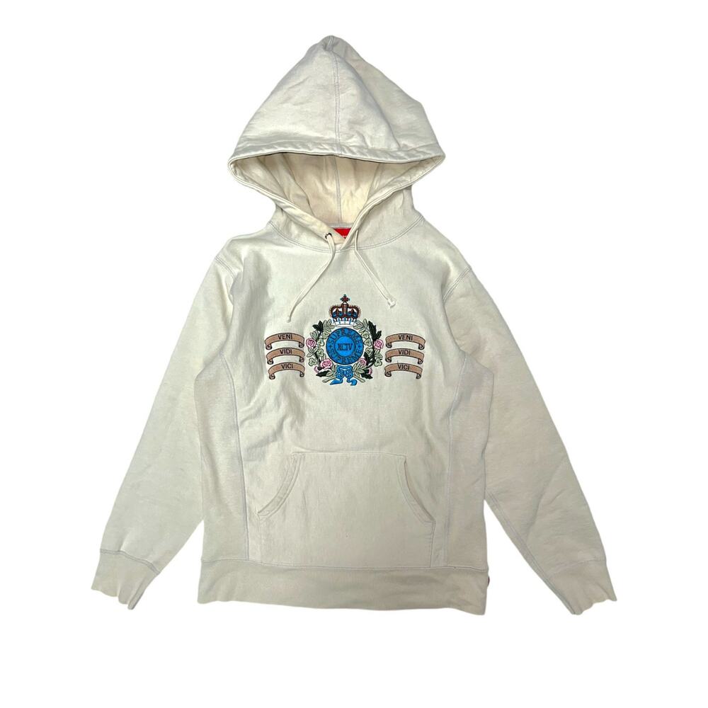 Supreme FW16 Veni Vidi Vici Embroidered Crest Hoodie